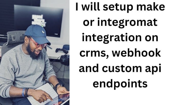 Gig Preview - Setup make or  integromat integration on crms, webhook, custom api endpoints