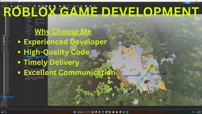 Bestseller - develop roblox game,roblox game development,roblox sripter