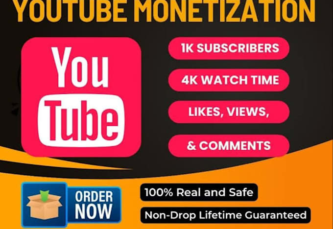 Gig Preview - Reboot your youtube promotion to realistic cannel grow engagement complete monet