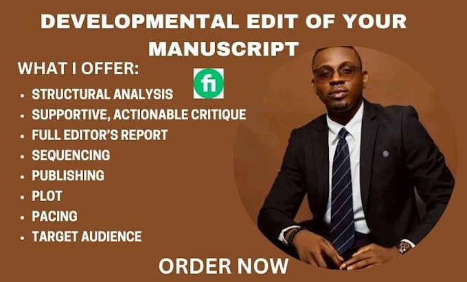 Gig Preview - Be your developmental editor for your manuscript, story, book and novel