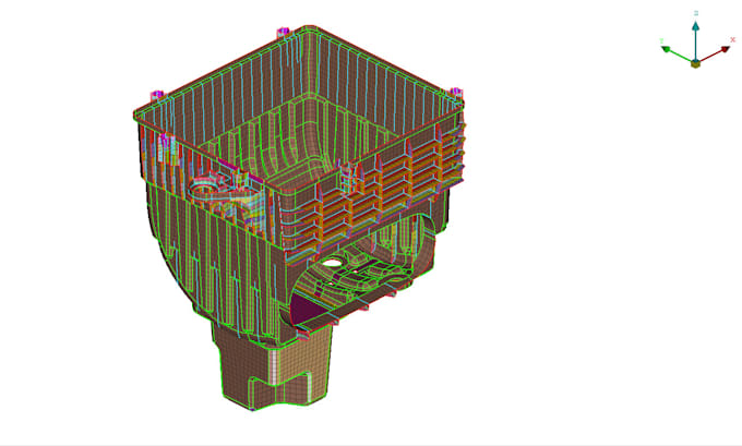 Gig Preview - Do midmesh , tetramesh , and outermesh for all mechanical components