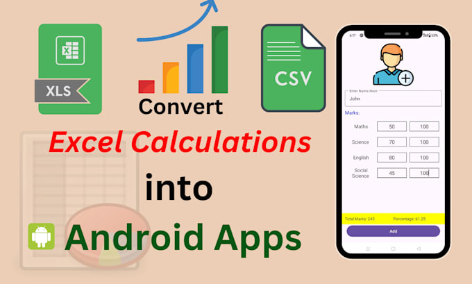 Bestseller - convert excel calculations into custom android apps