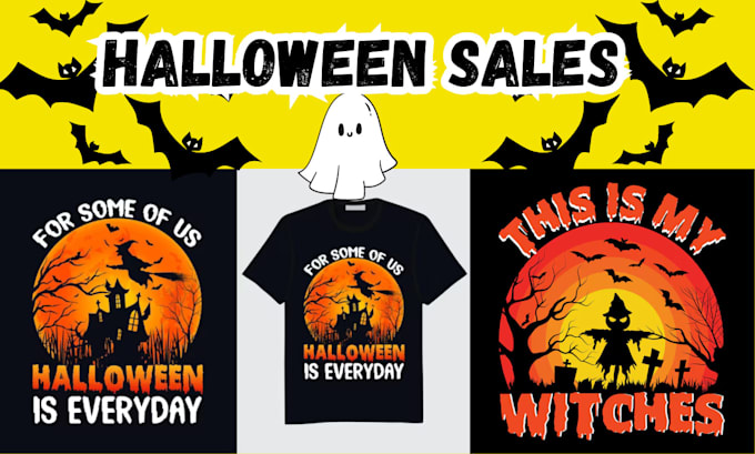 Gig Preview - Design halloween tshirt, halloween sales for amazon kdp books, horror stickers