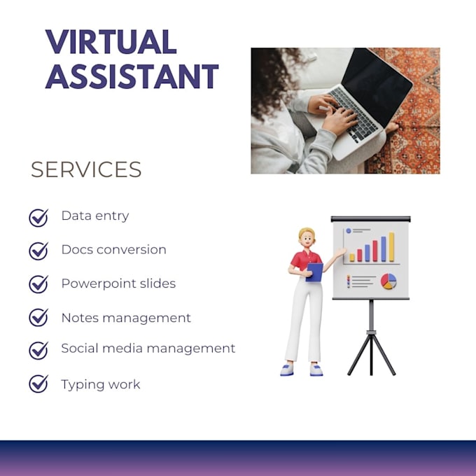 Gig Preview - Be your virtual assistant for data entry, web scraping, files conversion