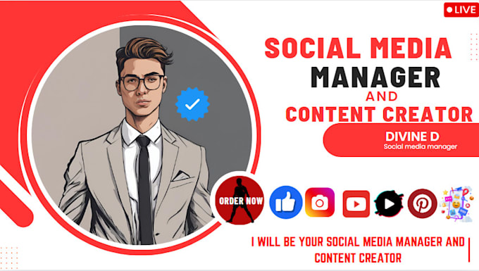 Gig Preview - Be your social media manager and content creator to boost your brand