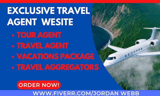 Gig Preview - Build travel agent, aggregators, vacations and tour agent, landing page, website