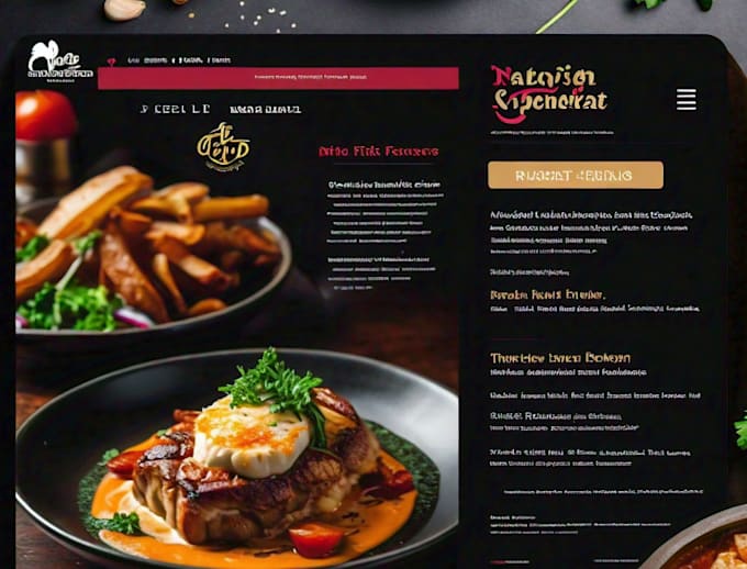 Gig Preview - Design a professional restaurant menu, website landing page