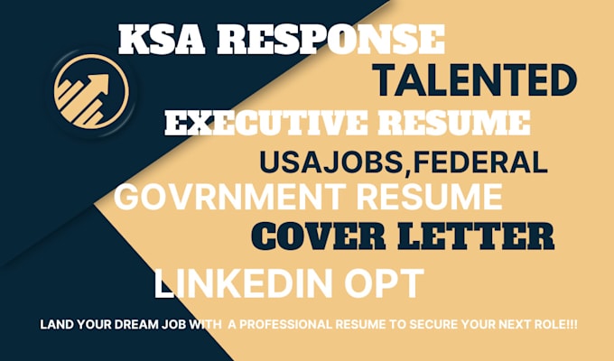 Gig Preview - Craft executive, military, federal, government, usajobs and resume writing