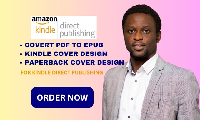 Gig Preview - Convert pdf to epub amazon paperback cover design for amazon kdp book publishing