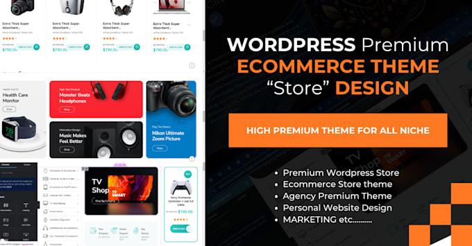 Gig Preview - Install premium ecommerce and business wordpress theme, with full customization