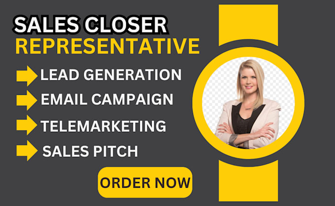 Gig Preview - Be your sales representative lead generation campaign telemarketing to sales