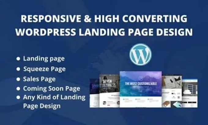 Gig Preview - Redesign wordpress landing page, squeeze page, sales page, click funnel