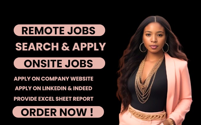 Gig Preview - Search and apply for remote jobs or onsite jobs application