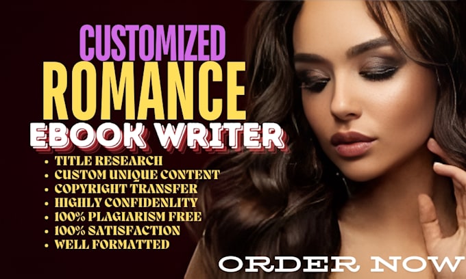 Gig Preview - Create romance fiction short and long length stories for you as an ebook writer