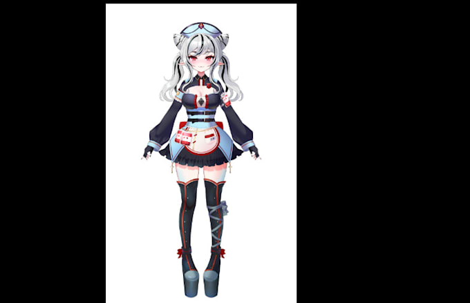 Gig Preview - Design and rig pro live2d vtuber model, 2d vtuber commission, 2d vtuber rigging,