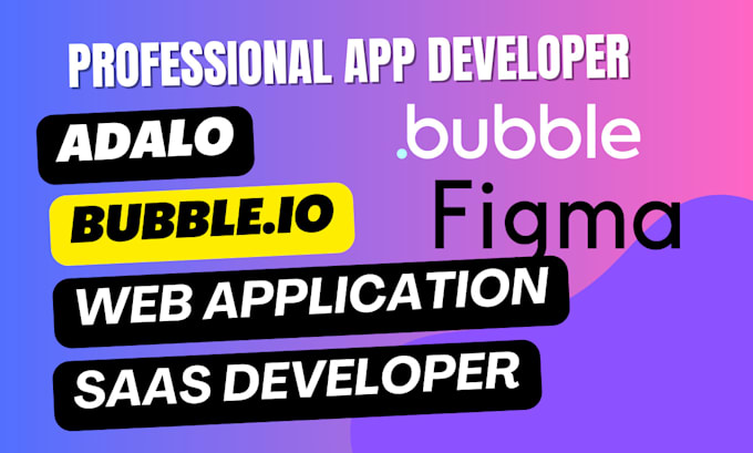 Gig Preview - Build saas website and web app with bubble io developer