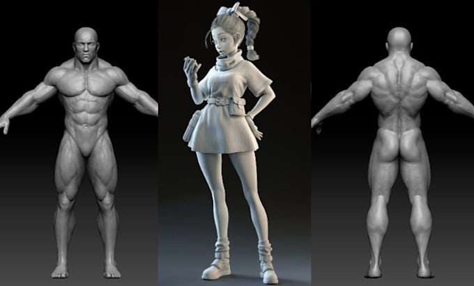 Gig Preview - Sculpt 3d character model, 3d modeling for printing