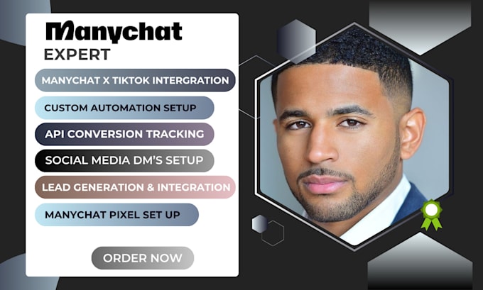 Gig Preview - Be your manychat expert for manychat automation chatbot expert for many chat