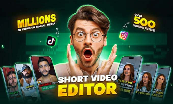 Gig Preview - Edit tiktok, reels, and youtube shorts with demanding captions