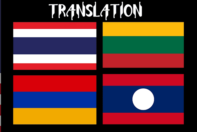 Gig Preview - Translate english to armenian,thai, lao, latin, lithuanian