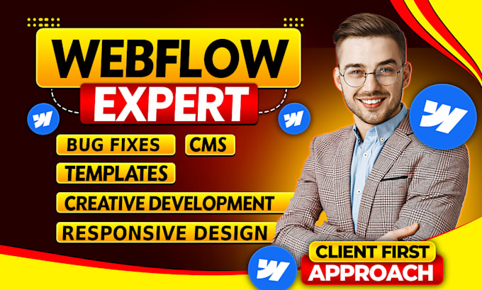 Gig Preview - Customize and fix webflow websites, webflow expert