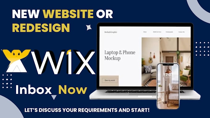 Gig Preview - Design wix website and redesign your ecommerce wix website