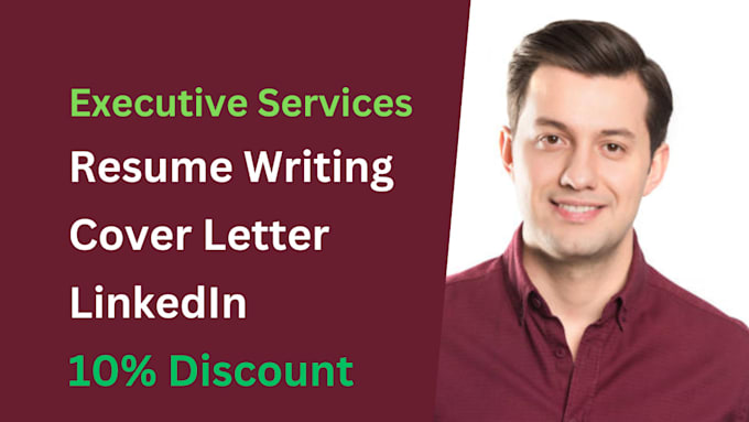 Bestseller - offer executive resume writing, cover letter, and linkedin services