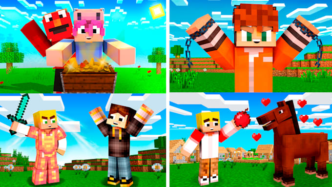 Gig Preview - Do a minecraft thumbnails for you videos