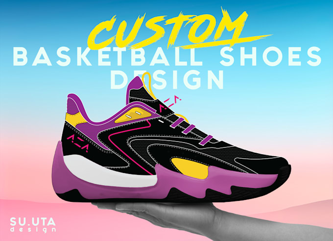 Gig Preview - Make a custom basketball shoes design for your business