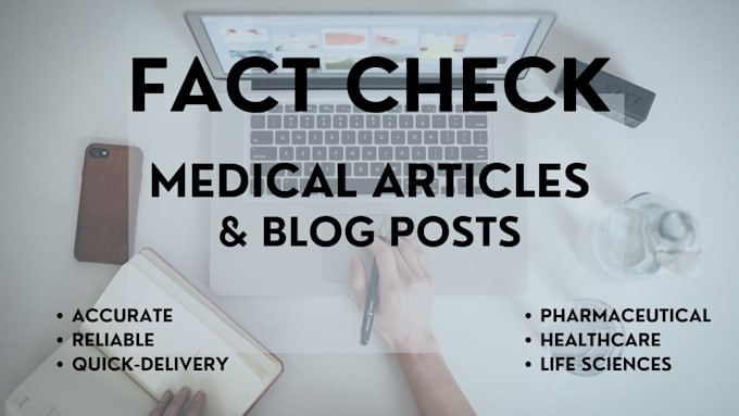 Gig Preview - Fact check your medical article or post