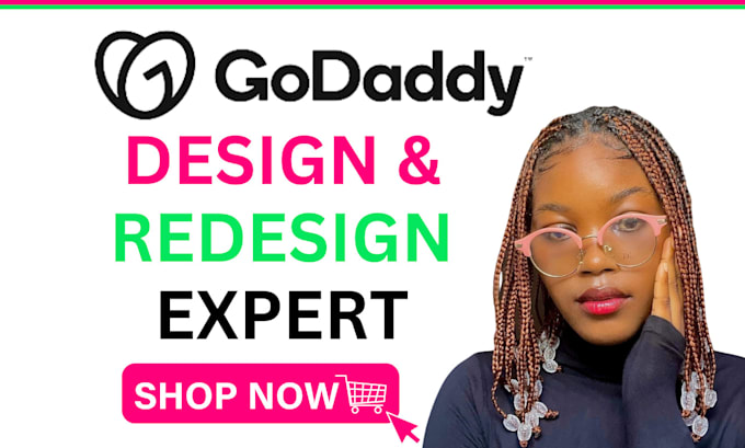 Gig Preview - Do godaddy website design, godaddy website redesign, godaddy landing page, SEO