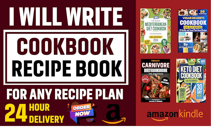 Gig Preview - Write amazing food recipes for cookbook and recipe book