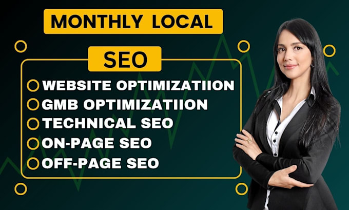 Gig Preview - Do monthly local seo and gmb post including onpage, offpage for website