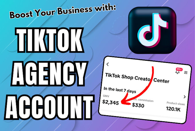 Gig Preview - Create tik tok agency account, tiktok agency ads account, tiktok ads agency