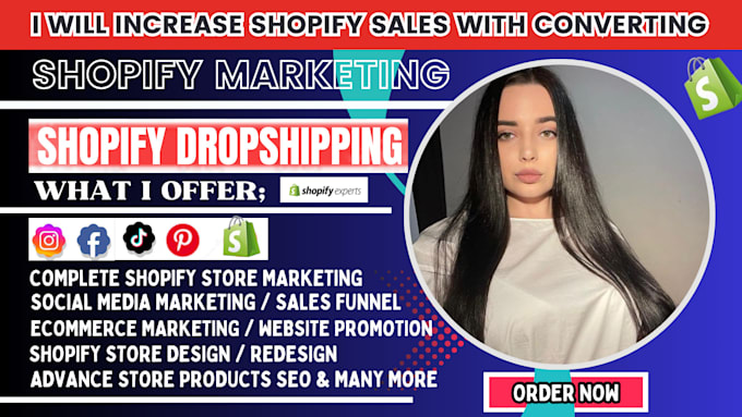 Gig Preview - Promote your shopify store with shopify marketing to boost shopify sales