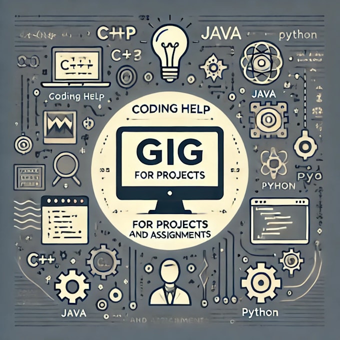 Gig Preview - Help with coding assignments and projects in python, c, java, and more