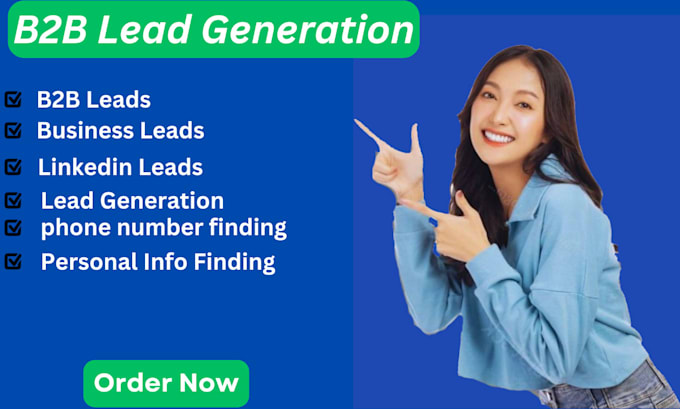 Gig Preview - Do b2b lead generation, linkedin and targeted b2b leads, business leads