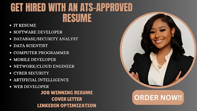 Gig Preview - Write your resume on tech software ats resume that will land you your dream job