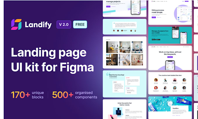 Bestseller - create and design figma landing page, figma website UI UX mockup