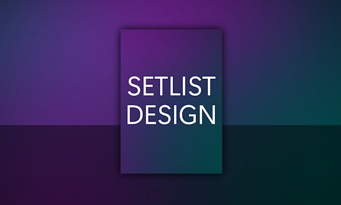 Gig Preview - Design your artist or band setlist