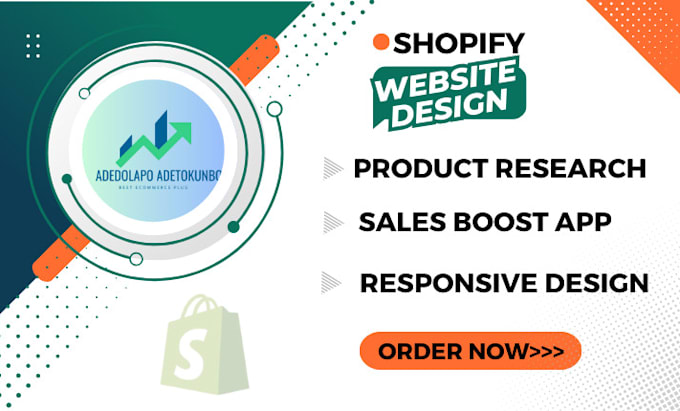 Gig Preview - Design shopify store shopify dropshipping shopify shineon website redesign