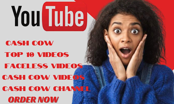 Gig Preview - Create youtube automation channel cash cow videos cash cow channel