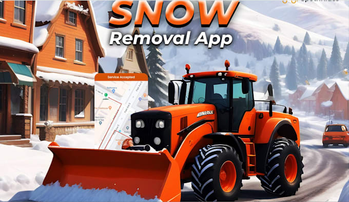 Gig Preview - Develop snow plow app, lawn mowing app, snow plow website like plowz and mowz