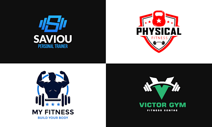 Gig Preview - Unique fitness logo design for your gym, trainer, or sports brand