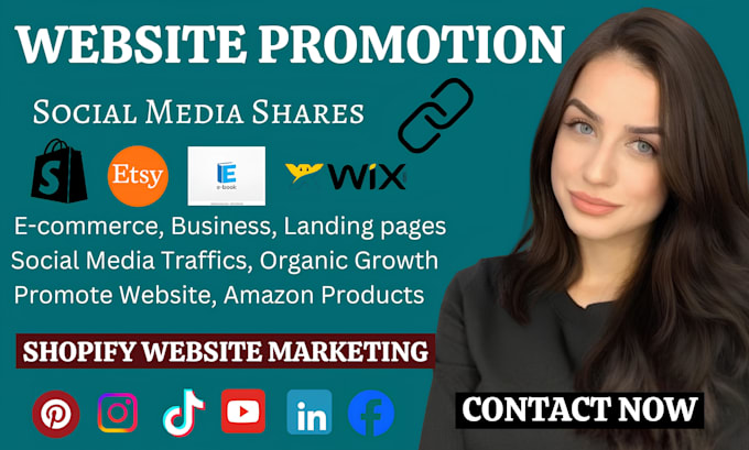 Gig Preview - Do website promotion, shopify facebook ads to increase organic website growth