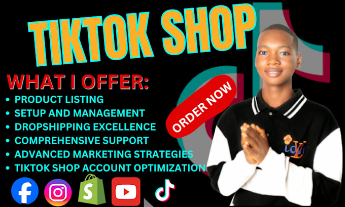 Gig Preview - Fix or set up tiktok shop tiktok ads facebook shop for your shopify store