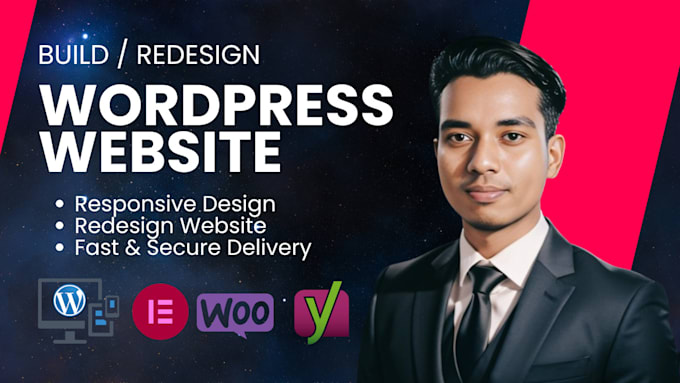 Gig Preview - Do full website creation or redesign wordpress website