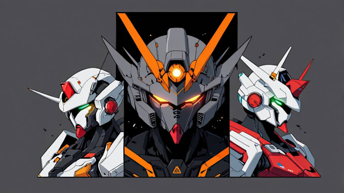 Gig Preview - Draw amazing concept for mecha, robot or gundam illustration