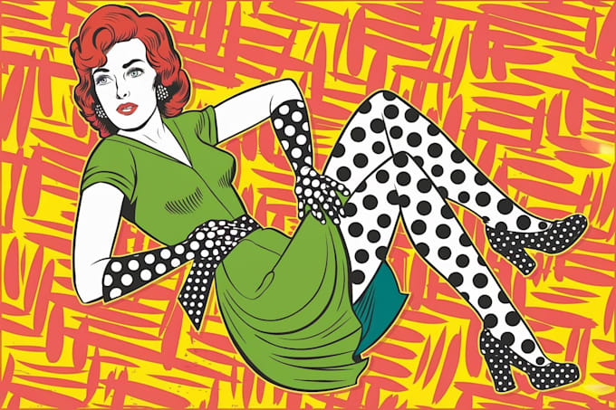 Gig Preview - Do a retro pop art roy lichtenstein style