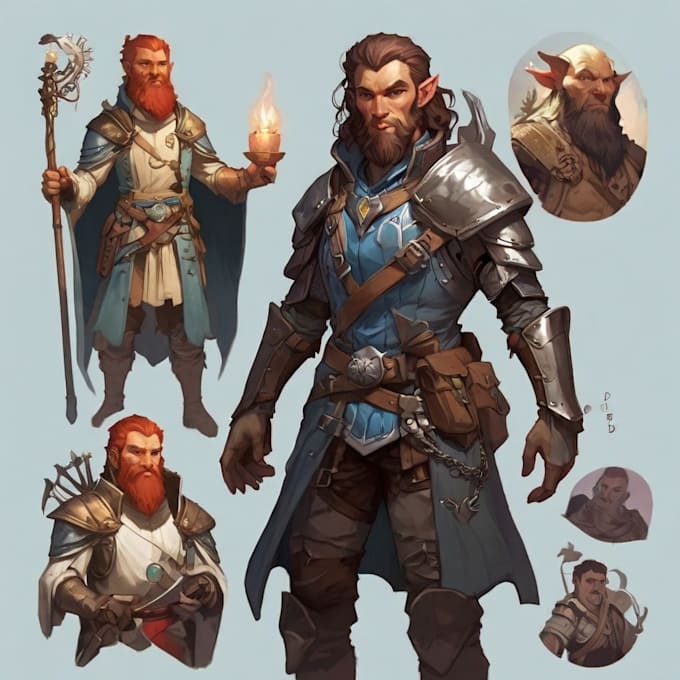 Gig Preview - Create amazing dnd character for you